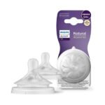Philips Avent Natural Response Nipple 5 Flow 2 pack 6m+ | حلمات ناتشورال ريسبونس من فيليبس أفنت