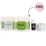 Raghad Organics Avocado Package + Free Vinegar Shampoo 15ml & Jojoba & Cocoa Scrub 50ml | رغد أورجانيكس باقة الأفوكادو مع شامبو الخل 15مل ومقشر الجوجوبا والكاكاو 50مل مجانًا