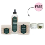 Raghad Organics Hair Package + Free Jojoba Scrub 30ml & Argan Treatment 50ml | رغد أورجانيكس باقة الشعر مع مقشر جوجوبا 30مل وأرجان تريتمنت 50مل مجانًا