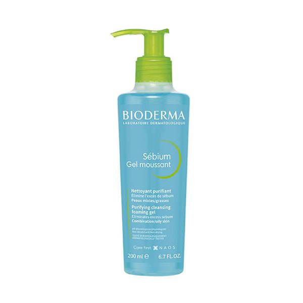 BiodermaSebiumGelMoussantPurifyingCleansingFoamingGel200ml1.jpg Bioderma Sebium Gel Moussant Purifying Cleansing Foaming Gel 200ml | غسول رغوي منقٍ للبشرة الدهنية - Image 1