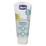 Chicco Toothpaste Apple-Banana 50 ml 6M+ Without Fluoride | شيكو معجون أسنان للأطفال تفاح وموز 50 مل لعمر 6 أشهر+ بدون فلورايد