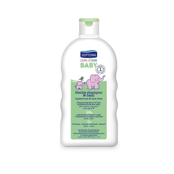 DWcZN9Rv9LN32igXmZidBKZyBODTK07UXCHq04Cw.jpg Septona Baby Shampoo & Bath with Hypericum & Aloe 200ml | شامبو وجل استحمام سيبتونا للأطفال بالهايبريكوم والألوفيرا 200 مل - Image 1