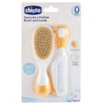 Chicco New Brush And Comb Orange | شيكو نظافة وعناية الطفل Brush And Comb برتقالي
