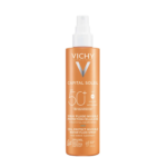 Vichy Capital Soleil Cell Protect Water Fluid Spray SPF50+ 200ml | بخاخ واقي شمس مائي للجسم بعامل حماية SPF50+