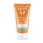 Vichy Capital Soleil Velvety Sunscreen SPF50 50ml | واقي شمس فيشي كابيتال سولاي فيلفيتي للبشرة العادية إلى الجافة SPF50 حجم 50 مل