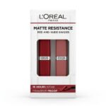 L'Oréal Paris Matte Resistance Red And Nude Shade Set | لوريال باريس طقم Matte Resistance Red And Nude Shade Set