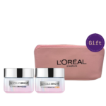 L'Oréal Paris Glycolic Bright Day & Night Cream + Toiletry Bag Gift | لوريال باريس كريم Glycolic Bright Day & Night Cream + Toiletry Bag Gift