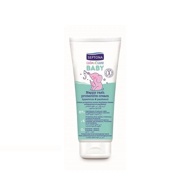 bcFTTD6IkGXLrz88x4x9qj0ESN70fZksHm9xeEIg.jpg Septona Nappy Rash Protective Cream with Hypericum & Panthenol 100ml | كريم سيبتونا الواقي من طفح الحفاض بالهايبريكوم والبانثينول 100 مل - Image 1