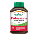 Jamieson Potassium 50mg 100 Tablets | جاميسون بوتاسيوم 50 ملغ