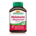 Jamieson Melatonin 5mg + Magnesium 150mg 60 Tablets | جاميسون ميلاتونين 5 ملغ مع مغنيسيوم 150 ملغ