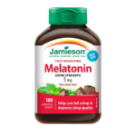 Jamieson Fast Dissolving Melatonin 5mg 100 Sublingual Tablets | جاميسون ميلاتونين سريع الذوبان 5 ملغ