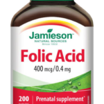 Jamieson Folic Acid 400mcg 200 Tablets | جاميسون حمض الفوليك 400 مكغ