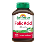 Jamieson Folic Acid 1mg 100 Tablets | جاميسون حمض الفوليك 1 ملغ