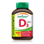 Jamieson Vitamin D3 1000IU 240 Tablets | جاميسون فيتامين د3 بتركيز 1000 وحدة