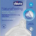 Chicco Natural Feeling Teat 0M+ Regular Flow 1 Pc | شيكو منتج رضاعة وتغذية Feeling 0M+ تدفق عادي 1 Pc طبيعي