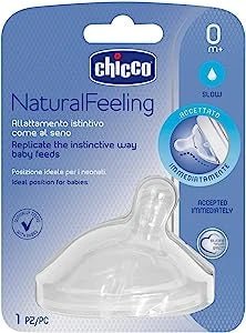 zpRUBS1813PQQ671f4Z5VD1rcVVeWTwC99x6VsB5.jpg Chicco Natural Feeling Teat 0M+ Regular Flow 1 Pc | شيكو منتج رضاعة وتغذية Feeling 0M+ تدفق عادي 1 Pc طبيعي - Image 1